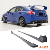 STi Style Matt Black Lower Side Skirts lip Spoiler Bodykit for SUBARU WRX & STi VA 2014-2019